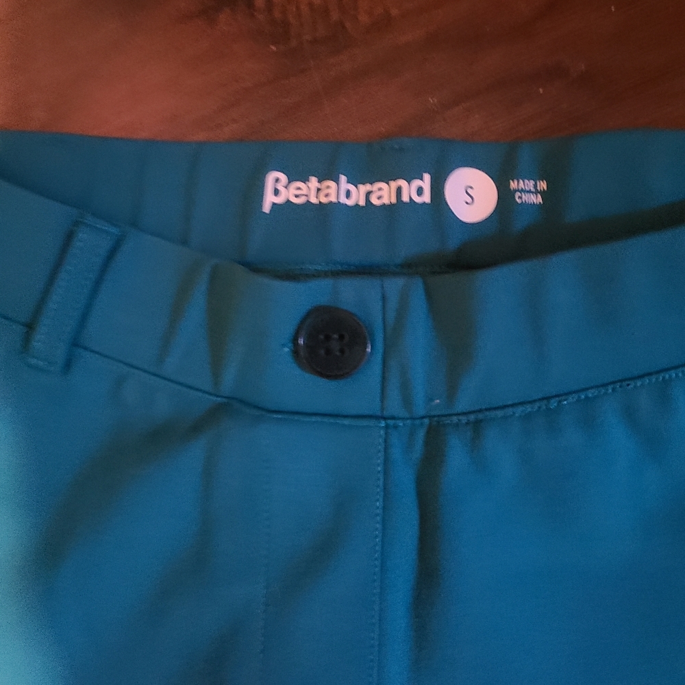 Betabrand Teal blue pull on pants S